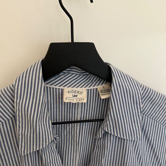 Riders by Lee Vintage Pinstripe Beach Button Down Shirt - Picture 2 of 9